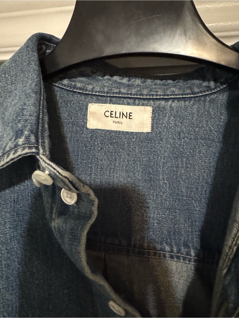 Celine denim cropped top w/ COA - Picture 5 of 8